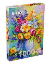 Puzzle Enjoy de 1000 de piese - Un buchet de flori de vară